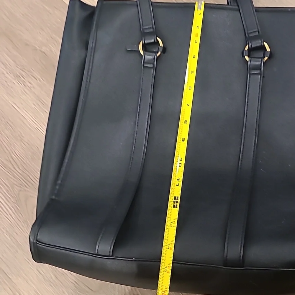 Universal Thread Black Leather Laptop bag